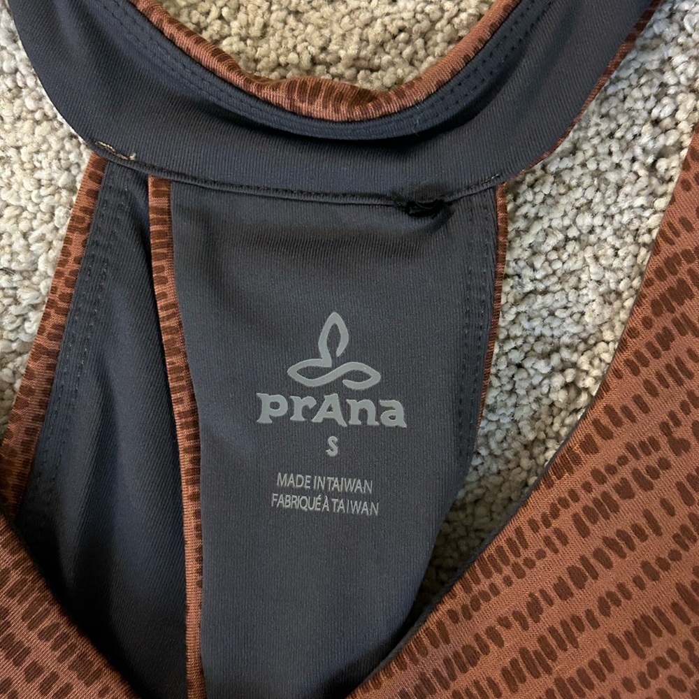 Prana Rust orange & Brown Racerback Maxi Dress - Picture 2 of 7